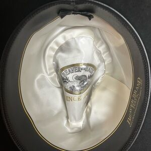 Beaver Brand Vintage Hat - Black with Cream Lining